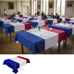 Nappe Papier France 137 x 213 cm - Bleu Blanc Rouge