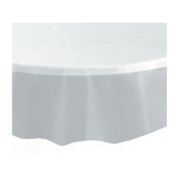 Nappe Plastique Ronde 213 cm - Transparent, Dorée, Noire