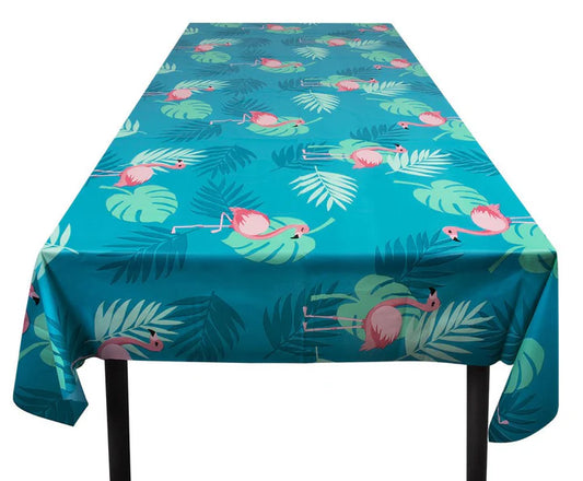 Nappe PE Motifs Festifs 120 x 180 cm - Pirate, Toucan ou Flamand Rose