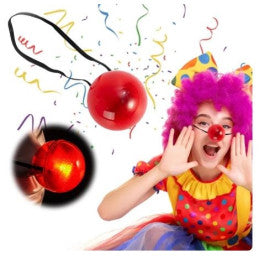 Nez de Clown Lumineux avec Élastique CDA - Piles Incluses