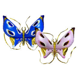 Papillon aile foil 102 x 76 cm - Par 12 (2 coloris assortis)