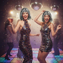 Perruque Disco Lamée