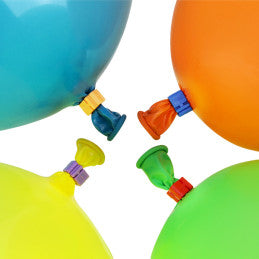 Clips fermeture de ballon en plastique couleur - Lot de 50