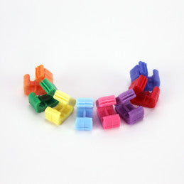 Clips fermeture de ballon en plastique couleur - Lot de 50