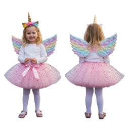 Set 6 pièces Pinky Ailes + Tutu + Tiare
