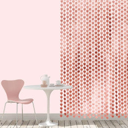 12 Rideau Foil Coeur Rosegold 200 x 100 cm