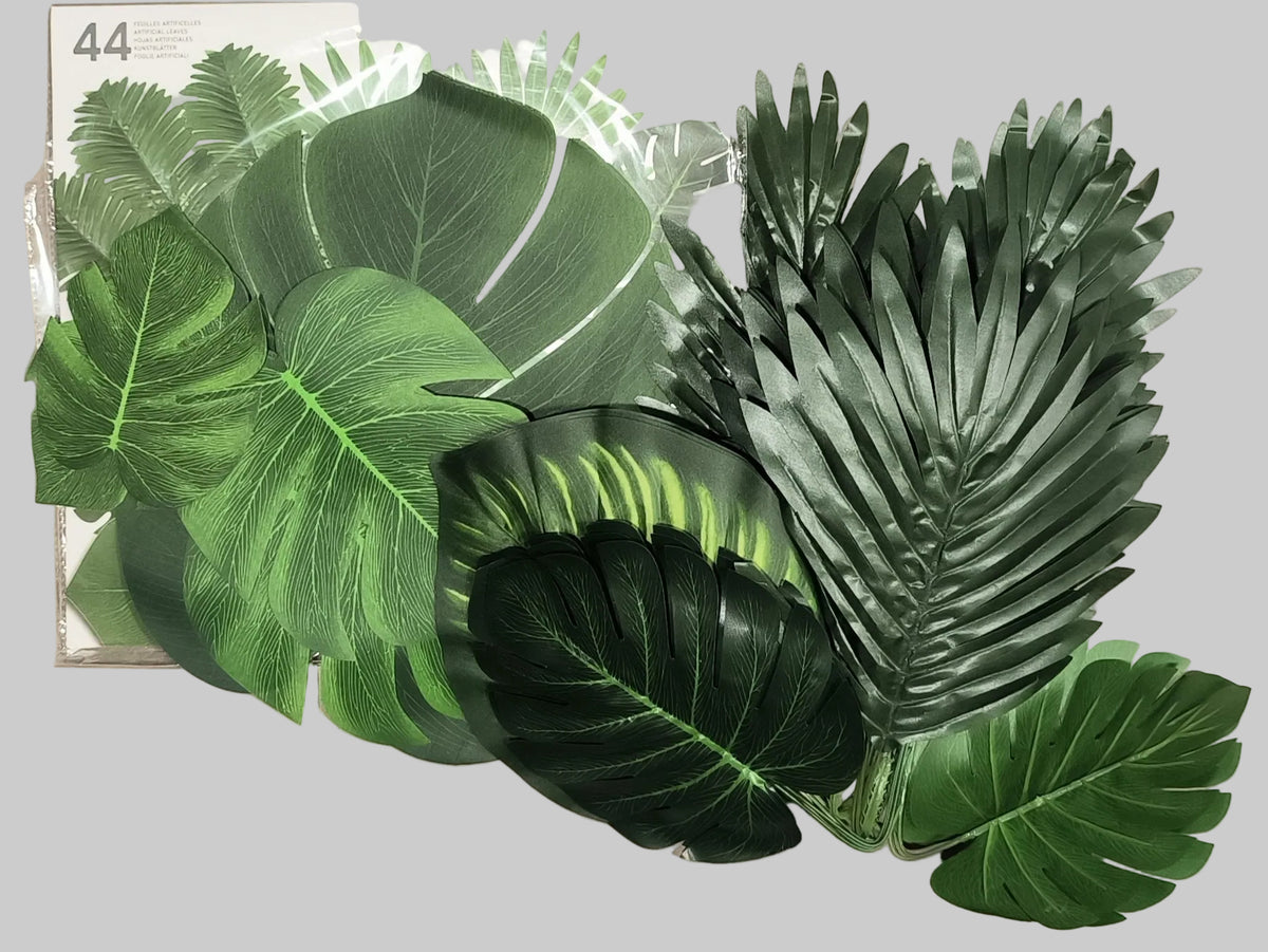 Feuilles Tropical artificielles x44