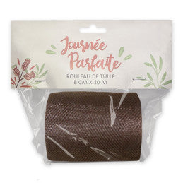 Rouleau de Tulle 8 cm x 20 m - 10 coloris au choix