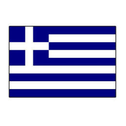 Sachet 100 drapeaux 9.5 x 16cm nation Grèce en papier