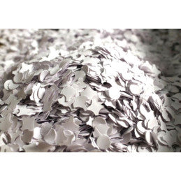 2,5 kg Confettis blancs Lumière noire - Sachet de 100 g