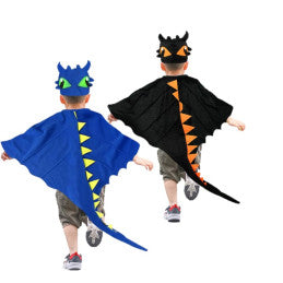 Lot de 6 / Cape + Chapeau Funny Dino - 2 Coloris Assortis