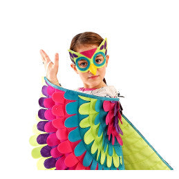 6 Sets Cape + Masque Bird Paradise 2 coloris assortis 96x47cm