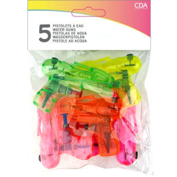 Set de 5 mini pistolets à eau