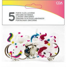 Set de 5 Porte-Clefs Licornes - CDA