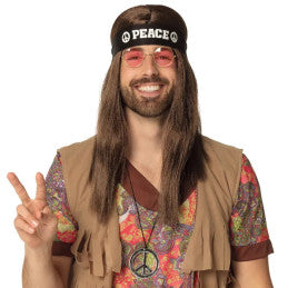 Lot de 6 Set Peace - Bandeau + Lunettes + Collier