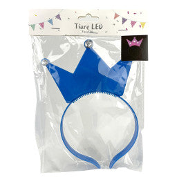 12 Tiares Couronne Princesse LED avec Pile Bouton