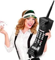 Téléphone gonflable noir 77 cm