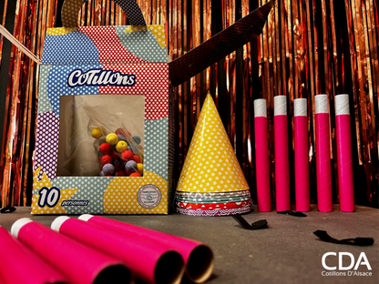 Boîte Cotillons 10 Personnes HAPPY COLOR